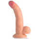 Заказать Телесный фаллоимитатор на присоске 7.5 Dildo with Balls - 21,5 см.