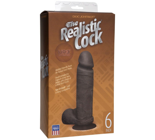 Реалистичный фаллоимитатор The Realistic Cock ULTRASKYN 6” - 17,3 см.