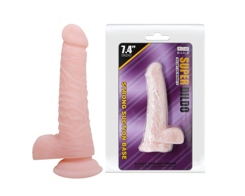 Заказать Телесный фаллоимитатор с присоской Super Dildo - 18,8 см. Заказать Телесный фаллоимитатор с присоской Super Dildo - 18,8 см.