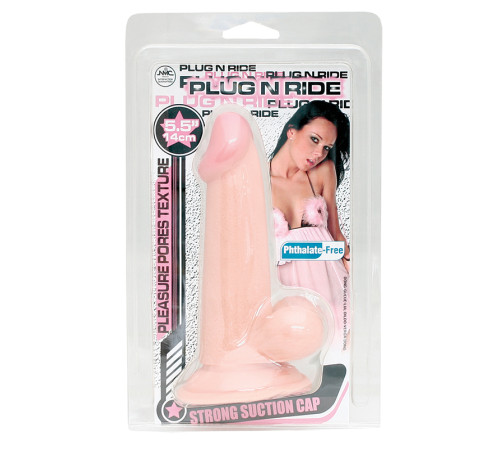 Телесный фаллоимитатор PLUG N RIDE 5.5 FLESH DONG - 14 см. Телесный фаллоимитатор PLUG N RIDE 5.5 FLESH DONG - 14 см.