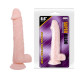 Заказать Телесный фаллоимитатор на присоске Super Dildo - 22 см.