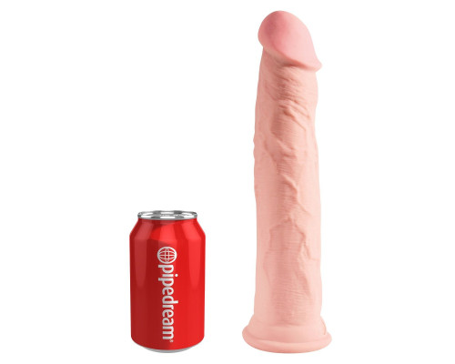 Телесный фаллоимитатор на присоске 11  Triple Density Cock - 25,4 см.