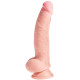 Заказать Телесный фаллоимитатор на присоске 8 Triple Density Fat Cock with Balls - 24,1 см.