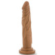 Заказать Кофейный фаллоимитатор без мошонки Dr. Skin Realistic Cock Basic 7.5 - 19 см.