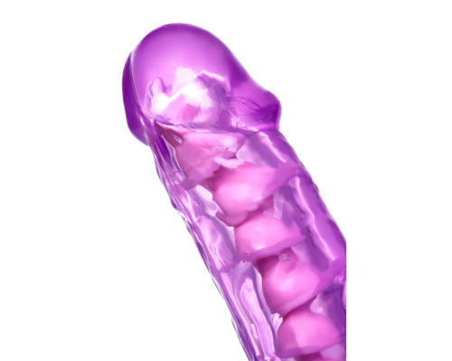 Фиолетовый реалистичный фаллоимитатор Celiam - 20,5 см.