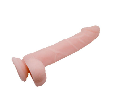 Телесный фаллоимитатор на присоске Super Dildo - 22 см. Телесный фаллоимитатор на присоске Super Dildo - 22 см.