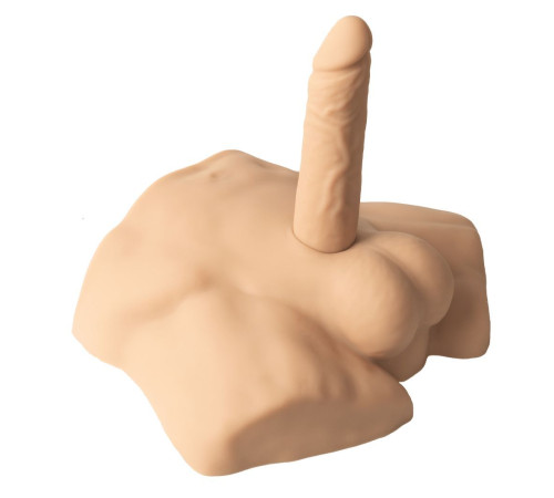 Телесный мужской полуторс с фаллоимитатором SILEXD Apollo S 7