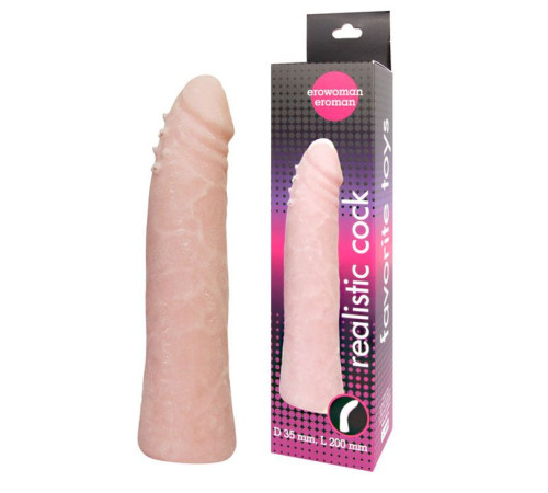 Гнущийся фаллоимитатор телесного цвета Realistic Cock - 20 см. Гнущийся фаллоимитатор телесного цвета Realistic Cock - 20 см.
