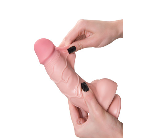 Телесный реалистичный фаллоимитатор My Dainty - 20,5 см.