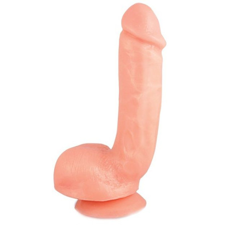 Реалистичный фаллоимитатор с присоской X5 HARD ON BEIGE - 22,2 см.