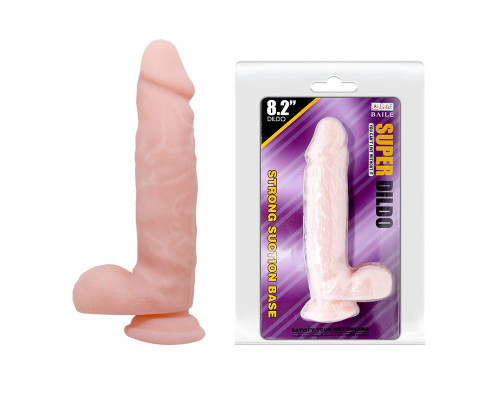 Заказать Телесный фаллоимитатор с присоской Super Dildo - 21 см. Заказать Телесный фаллоимитатор с присоской Super Dildo - 21 см.