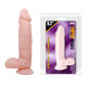 Заказать Телесный фаллоимитатор с присоской Super Dildo - 21 см.