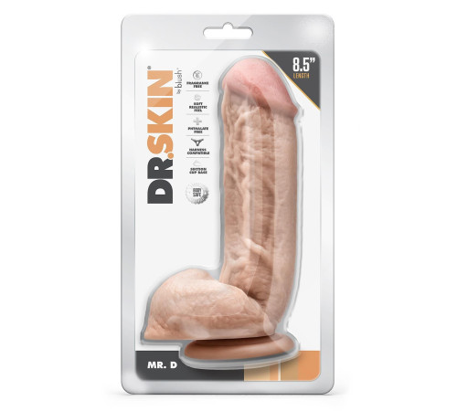 Телесный фаллоимитатор Mr. D - 22 см.