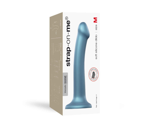 Голубой фаллоимитатор Mono Density Dildo Size M - 16 см.