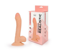 Фаллоимитатор с мошонкой Erowoman телесного цвета - 18,5 см.
