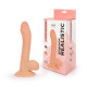Заказать Фаллоимитатор с мошонкой Erowoman телесного цвета - 18,5 см.
