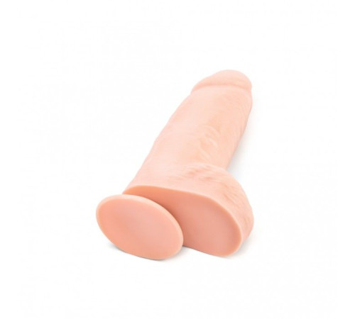 Телесный фаллоимитатор на присоске Pink Vibe - 22 см.