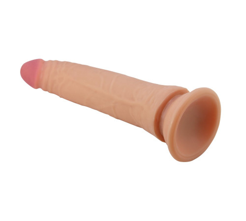 Телесный фаллоимитатор с эффектом скользящей кожи Kable - 21 см.