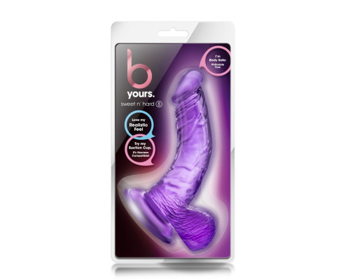 Заказать Фиолетовый фаллоимитатор Sweet n Hard 8 - 16,5 см.