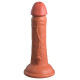 Заказать Фаллоимитатор цвета карамели 6  Vibrating Silicone Dual Density Cock - 17,8 см.