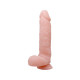 Заказать Телесный фаллоимитатор с присоской Super Dildo - 21 см.