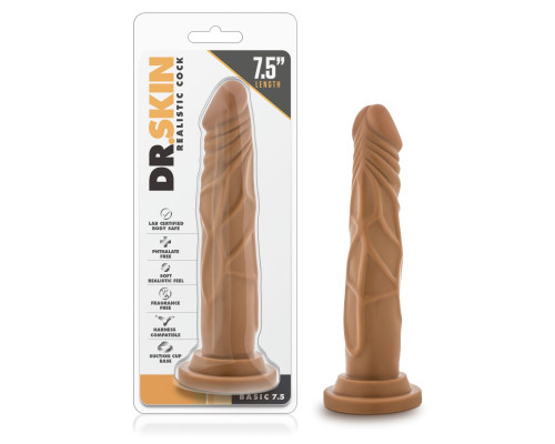 Заказать Кофейный фаллоимитатор без мошонки Dr. Skin Realistic Cock Basic 7.5 - 19 см. Заказать Кофейный фаллоимитатор без мошонки Dr. Skin Realistic Cock Basic 7.5 - 19 см.