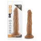Заказать Кофейный фаллоимитатор без мошонки Dr. Skin Realistic Cock Basic 7.5 - 19 см.