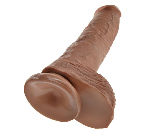 Фаллоимитатор-мулат с мошонкой 10 Cock with Balls на присоске - 25,4 см. Фаллоимитатор-мулат с мошонкой 10 Cock with Balls на присоске - 25,4 см.
