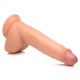 Заказать Телесный фаллоимитатор Beefy Brad 9’’ Dildo with Balls - 22,4 см.