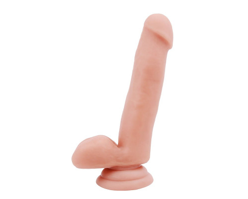 Заказать Телесный фаллоимитатор-реалистик Dual Density Dildo - 18 см.