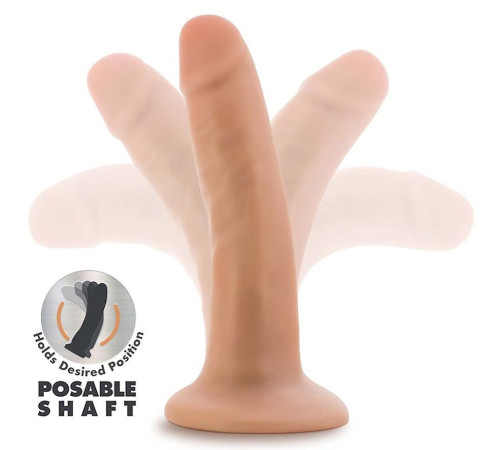 Телесный фаллоимитатор-реалистик 5 Inch Posable Dildo - 13,9 см.