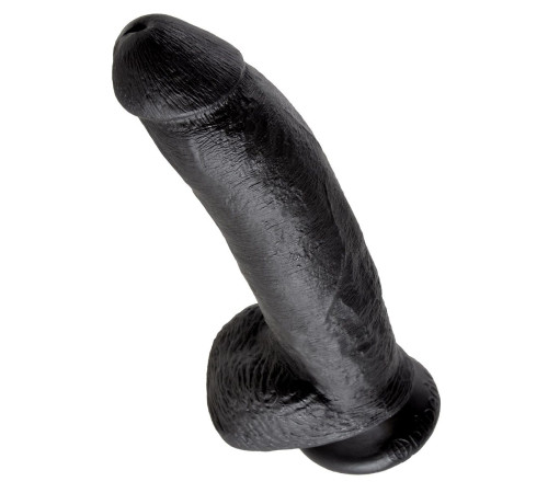 Чёрный фаллоимитатор 9 Cock with Balls - 22,9 см. Чёрный фаллоимитатор 9 Cock with Balls - 22,9 см.