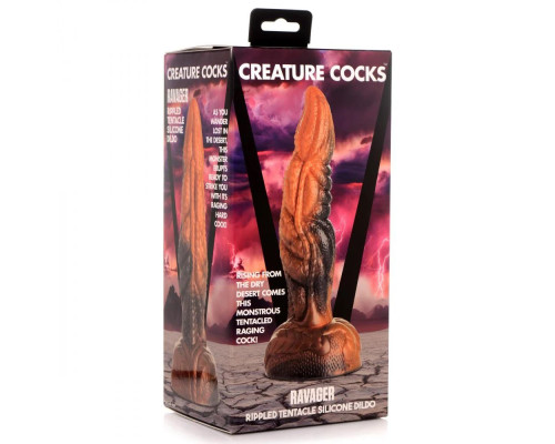 Заказать Фантазийный фаллоимитатор Ravager Rippled Tentacle Silicone Dildo - 20,3 см.
