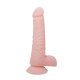 Заказать Телесный фаллоимитатор с присоской Super Dildo - 18,8 см.