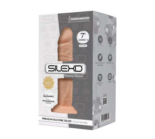 Телесный фаллоимитатор SILEXD Model 4 - 17,7 см. Телесный фаллоимитатор SILEXD Model 4 - 17,7 см.