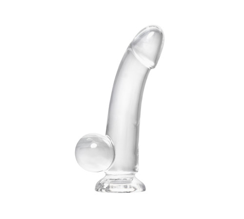 Прозрачный реалистичный фаллоимитатор Cryst - 15 см.