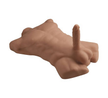 Карамельный мужской торс с фаллоимитатором SILEXD Apollo L 7