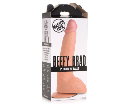 Заказать Телесный фаллоимитатор Beefy Brad 9’’ Dildo with Balls - 22,4 см. Заказать Телесный фаллоимитатор Beefy Brad 9’’ Dildo with Balls - 22,4 см.