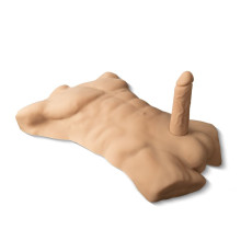 Телесный мужской торс с фаллоимитатором SILEXD Apollo L 7