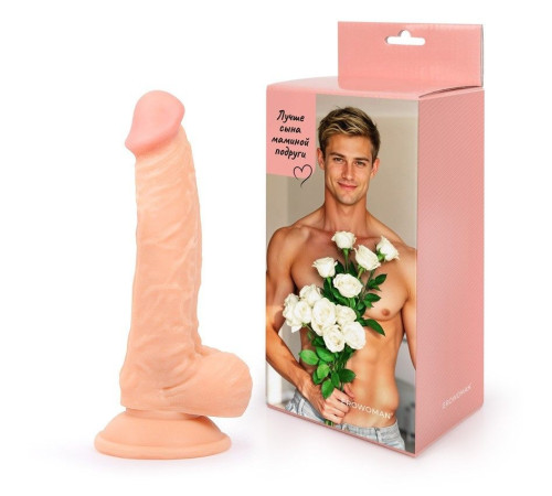 Телесный фаллоимитатор в подарочной упаковке