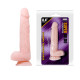 Заказать Телесный фаллоимитатор на присоске Super Dildo - 21,5 см.