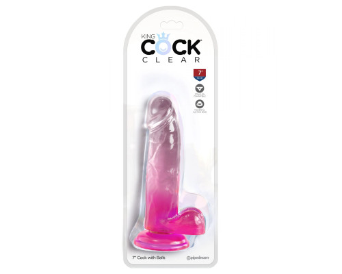 Заказать Розовый фаллоимитатор с мошонкой на присоске 7’’ Cock with Balls - 20,3 см. Заказать Розовый фаллоимитатор с мошонкой на присоске 7’’ Cock with Balls - 20,3 см.