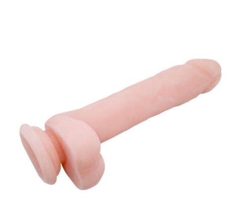 Телесный фаллоимитатор на присоске Super Dildo - 21,5 см.
