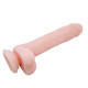 Заказать Телесный фаллоимитатор на присоске Super Dildo - 21,5 см.