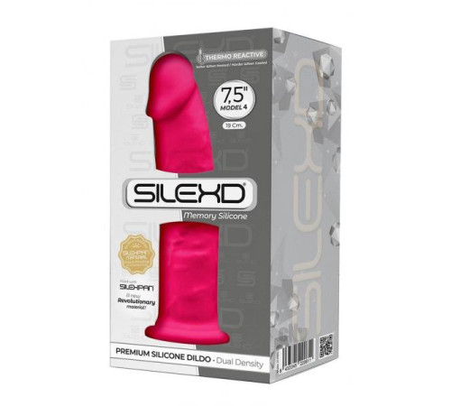 Розовый фаллоимитатор SILEXD Model 4 - 19 см.