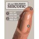 Заказать Кофейный фаллоимитатор 6  Silicone Dual Density Cock - 17 см.