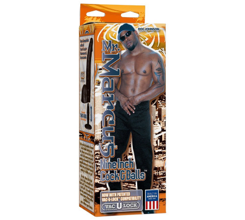 Реалистичный фаллоимитатор Mr. Marcus  9  R5 Cock   Balls - 22,86 см.