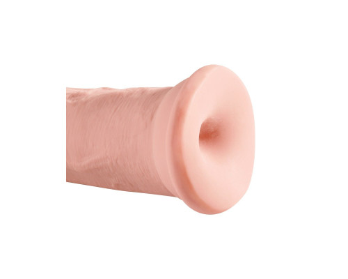 Телесный фаллоимитатор на присоске 11  Triple Density Cock - 25,4 см.