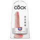 Заказать Телесный фаллоимитатор с мошонкой и присоской 6  Cock with Balls - 17,8 см.