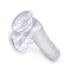 Заказать Прозрачный фаллоимитатор King Cock Clear 6  Cock with Balls - 17,8 см.